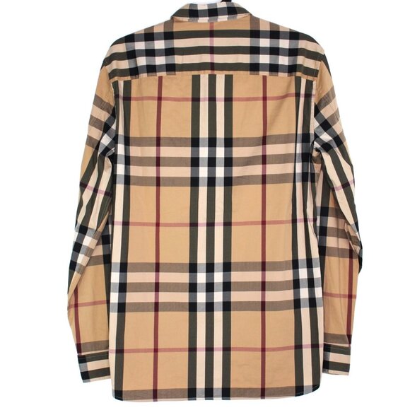 Burberry Brit Mens Small Nova Plaid Check Button Up Shirt A1689 - Picture 7 of 7